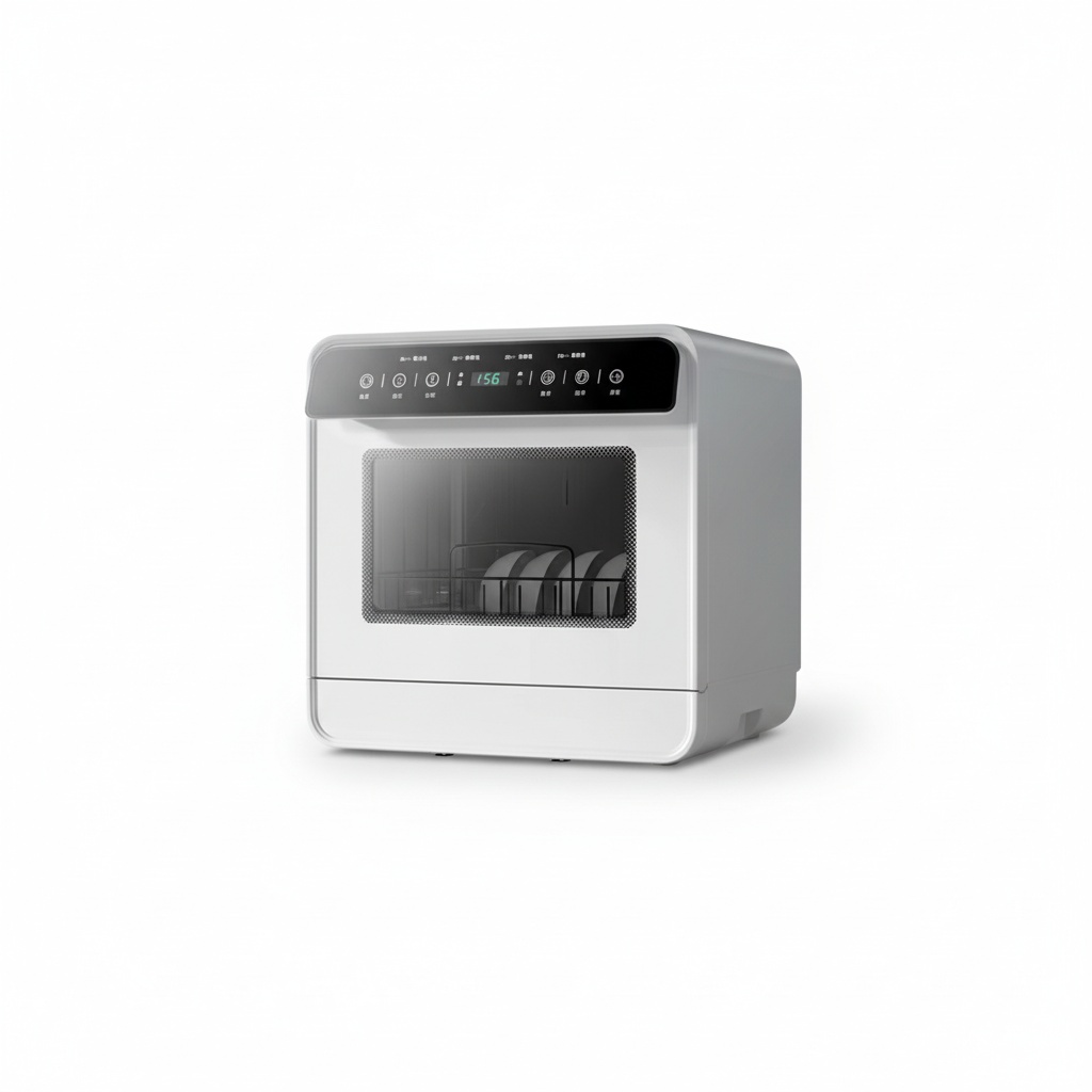 Countertop Dishwasher Mini Compact - Mesin Pencuci Piring Meja, Kapasitas 4
