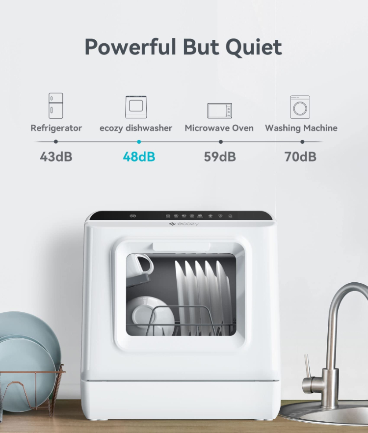 Portable Dishwasher With Water Tank - Ecozy Mesin Pencuci Piring Mini Portabel