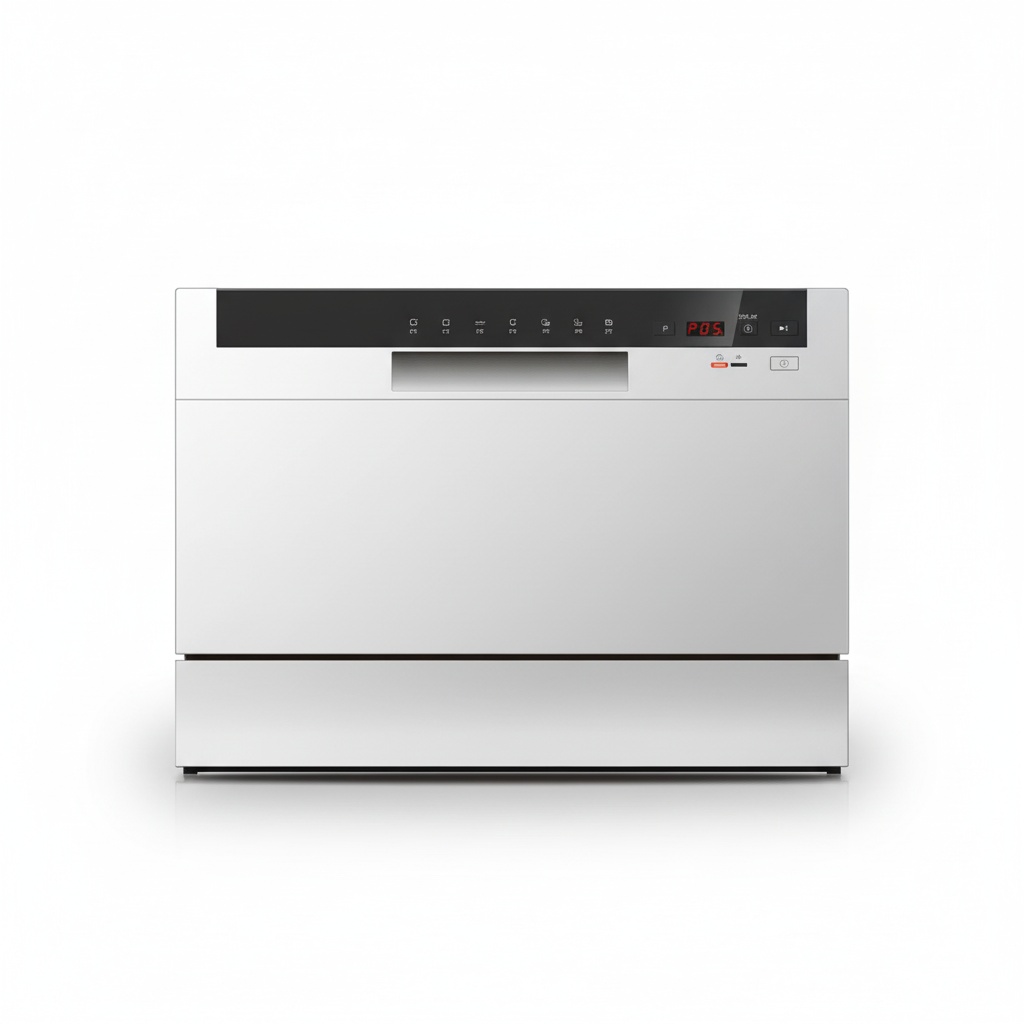 Countertop Dishwasher Mini Compact - Mesin Pencuci Piring Portabel, 6 Pengaturan,