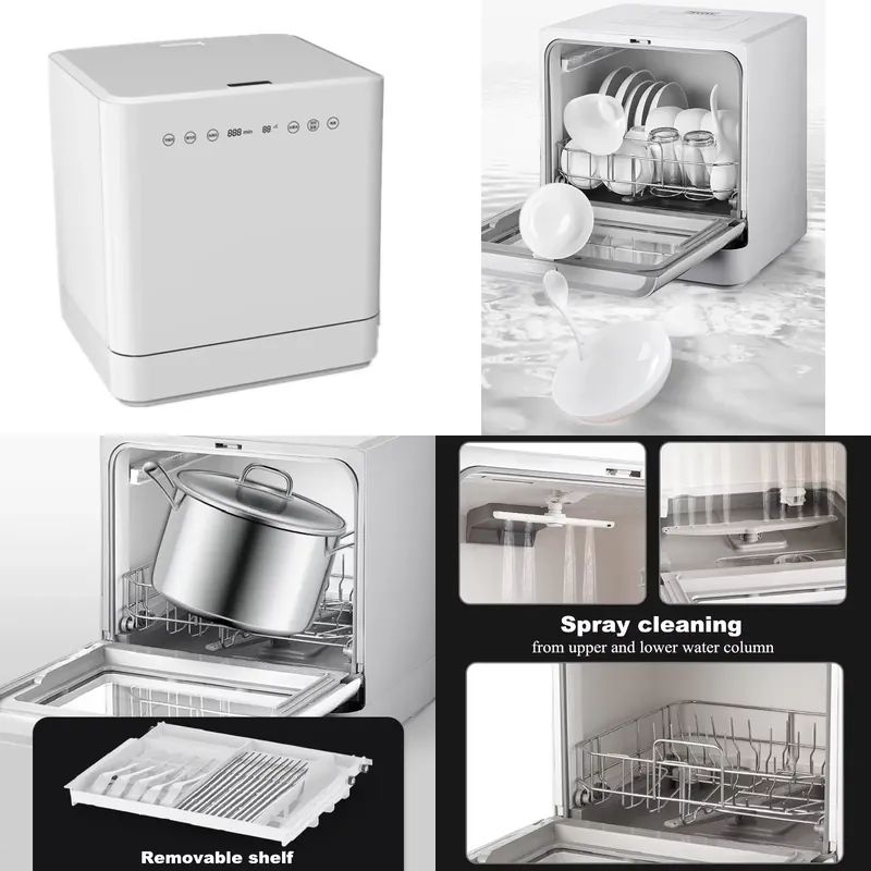 Mesin Cuci Piring Portabel Pin - Countertop Dishwasher Mini Compact ulasan dan harga