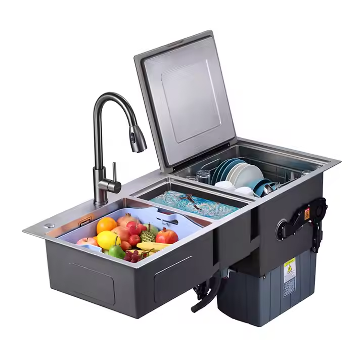 Mesin Pencuci Piring Terintegr - Ultrasonic Dishwasher Sink Integrated ulasan dan harga