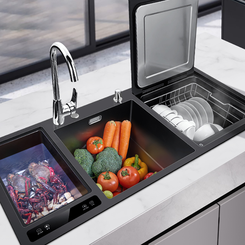 Wastafel Pencuci Piring Terint - Ultrasonic Dishwasher Sink Integrated ulasan dan harga