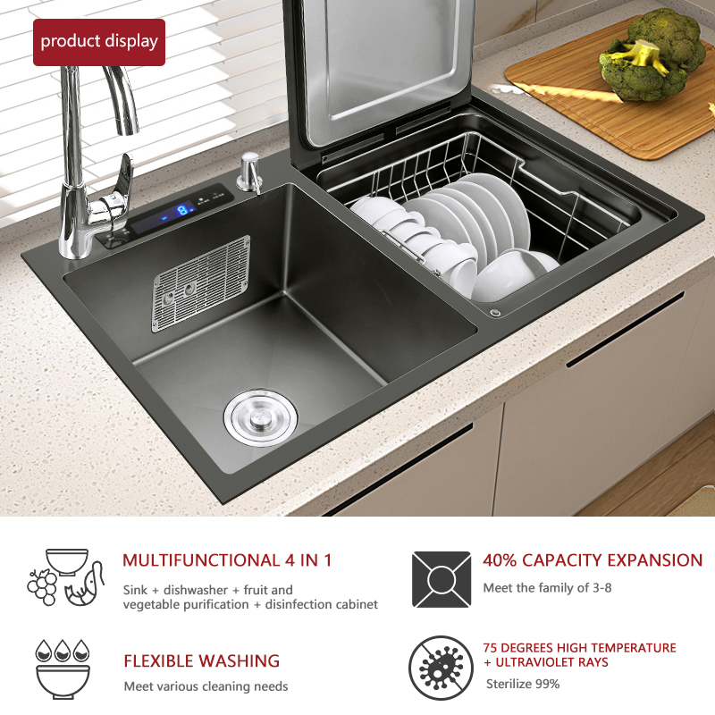Wastafel Pencuci Piring Terint - Ultrasonic Dishwasher Sink Integrated ulasan dan harga