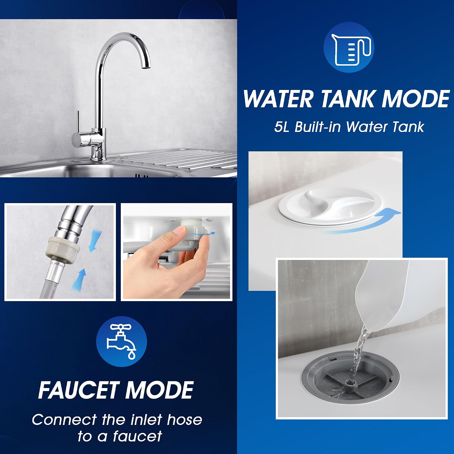 Mesin Cuci Piring Portabel Tan - Portable Dishwasher With Water Tank ulasan dan harga