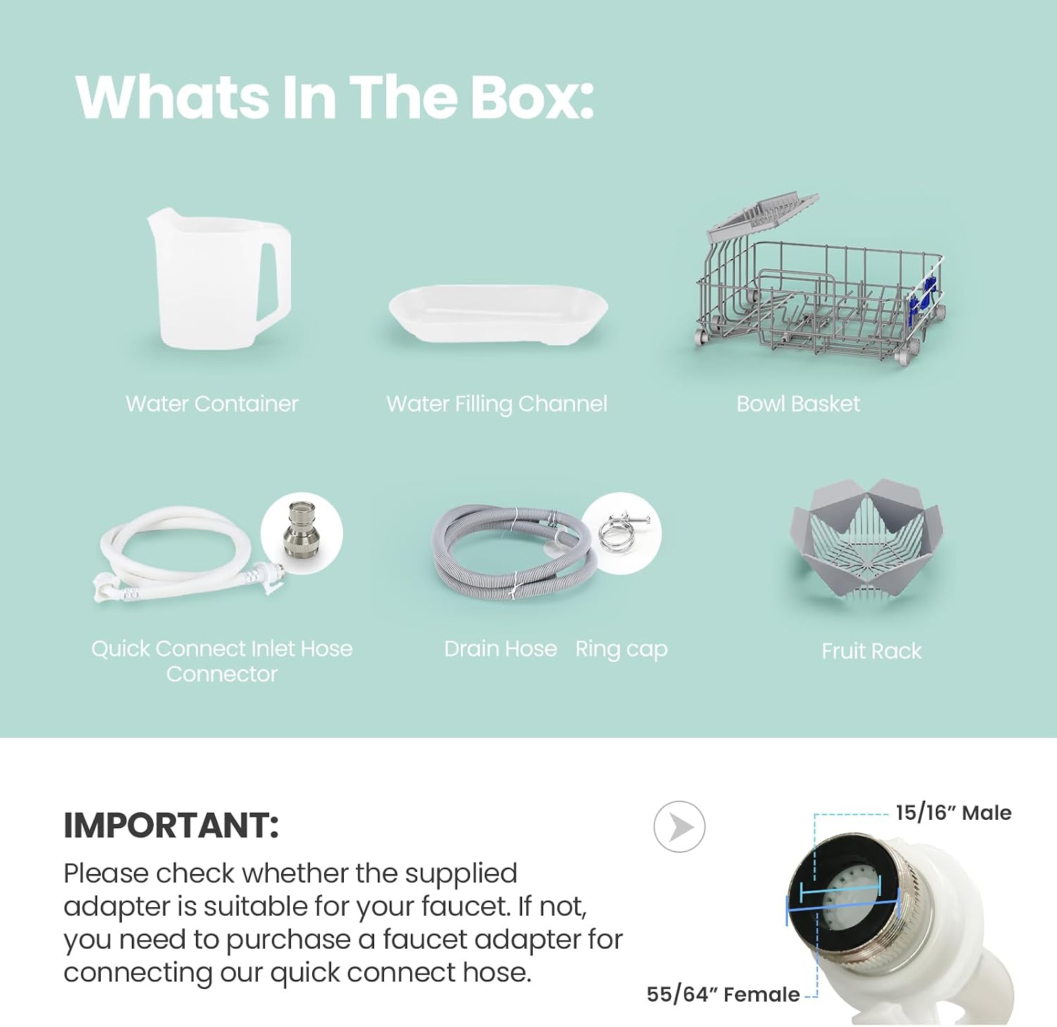 Mesin pencuci piring portabel  - Portable Dishwasher With Water Tank ulasan dan harga