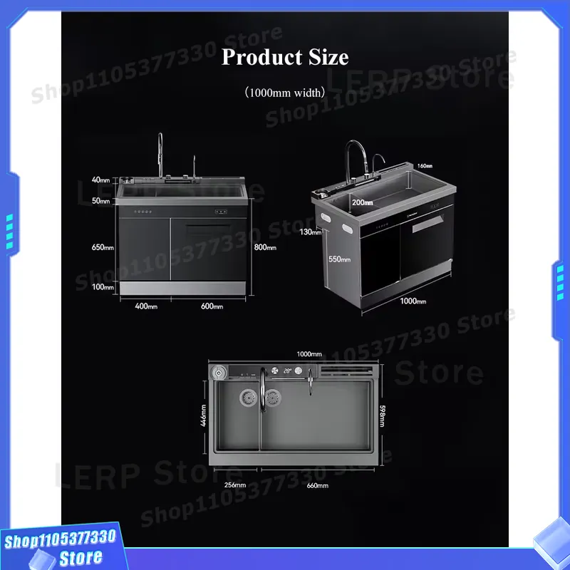 1m Mesin Pencuci Piring Ultras - Ultrasonic Dishwasher Sink Integrated ulasan dan harga