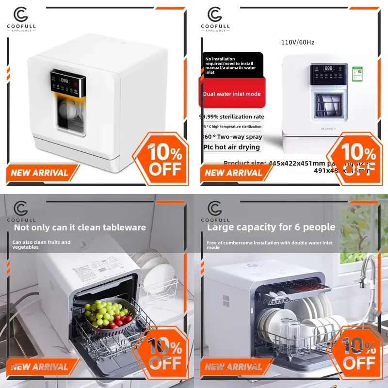 Mesin Cuci Piring Mini 110V Ot - Countertop Dishwasher Mini Compact ulasan dan harga
