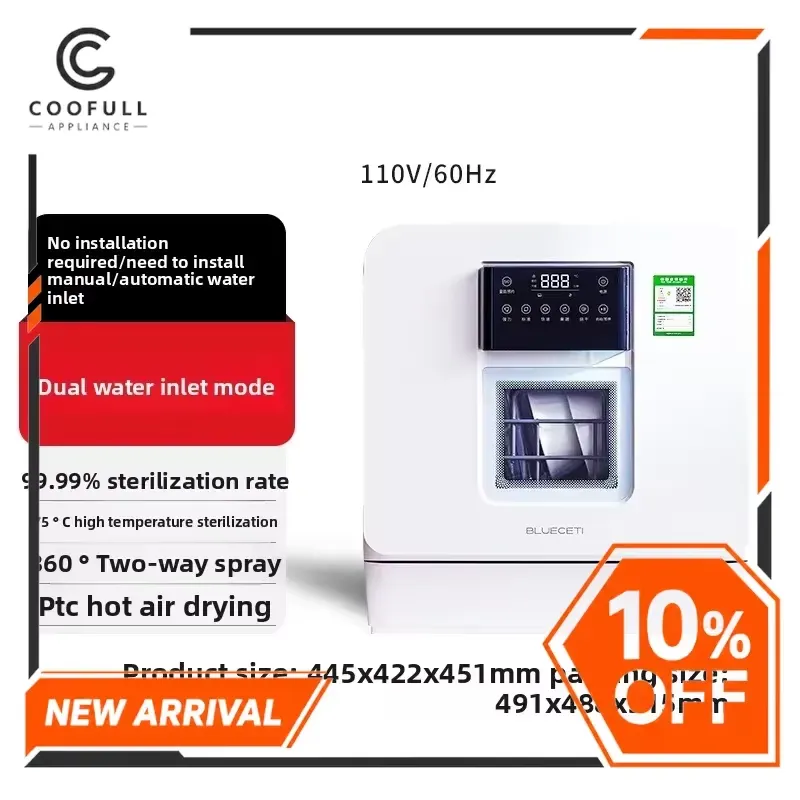 Mesin Cuci Piring Mini 110V Ot - Countertop Dishwasher Mini Compact ulasan dan harga