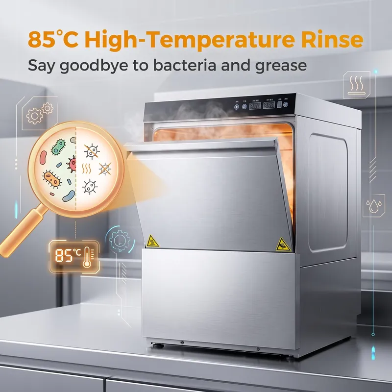 Mesin Cuci Piring Komersial di - Commercial Undercounter Dishwasher ulasan dan harga