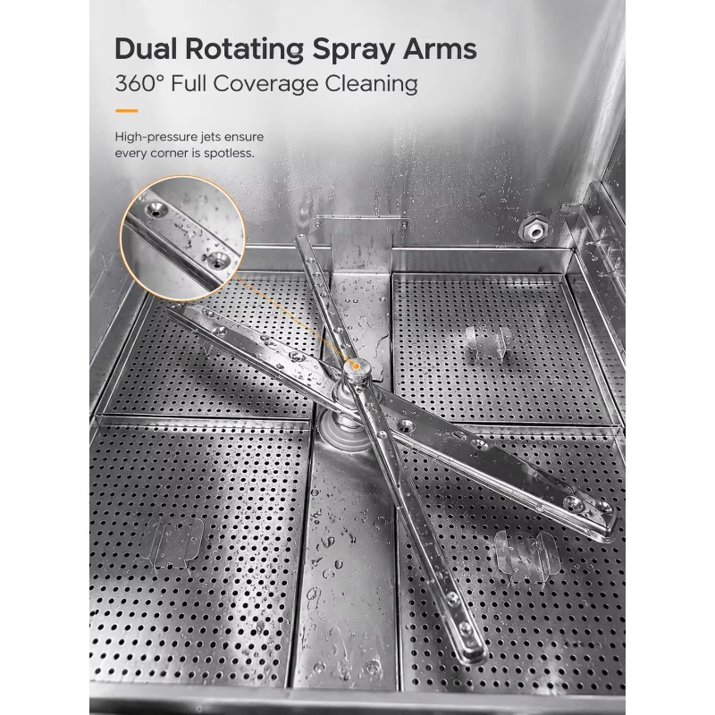Mesin Cuci Piring Komersial di - Commercial Undercounter Dishwasher ulasan dan harga