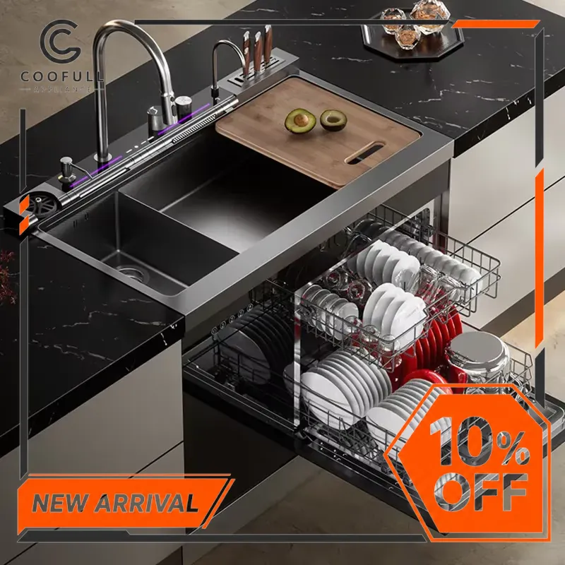 Wastafel Ultrasonik Stainless  - Ultrasonic Dishwasher Sink Integrated ulasan dan harga