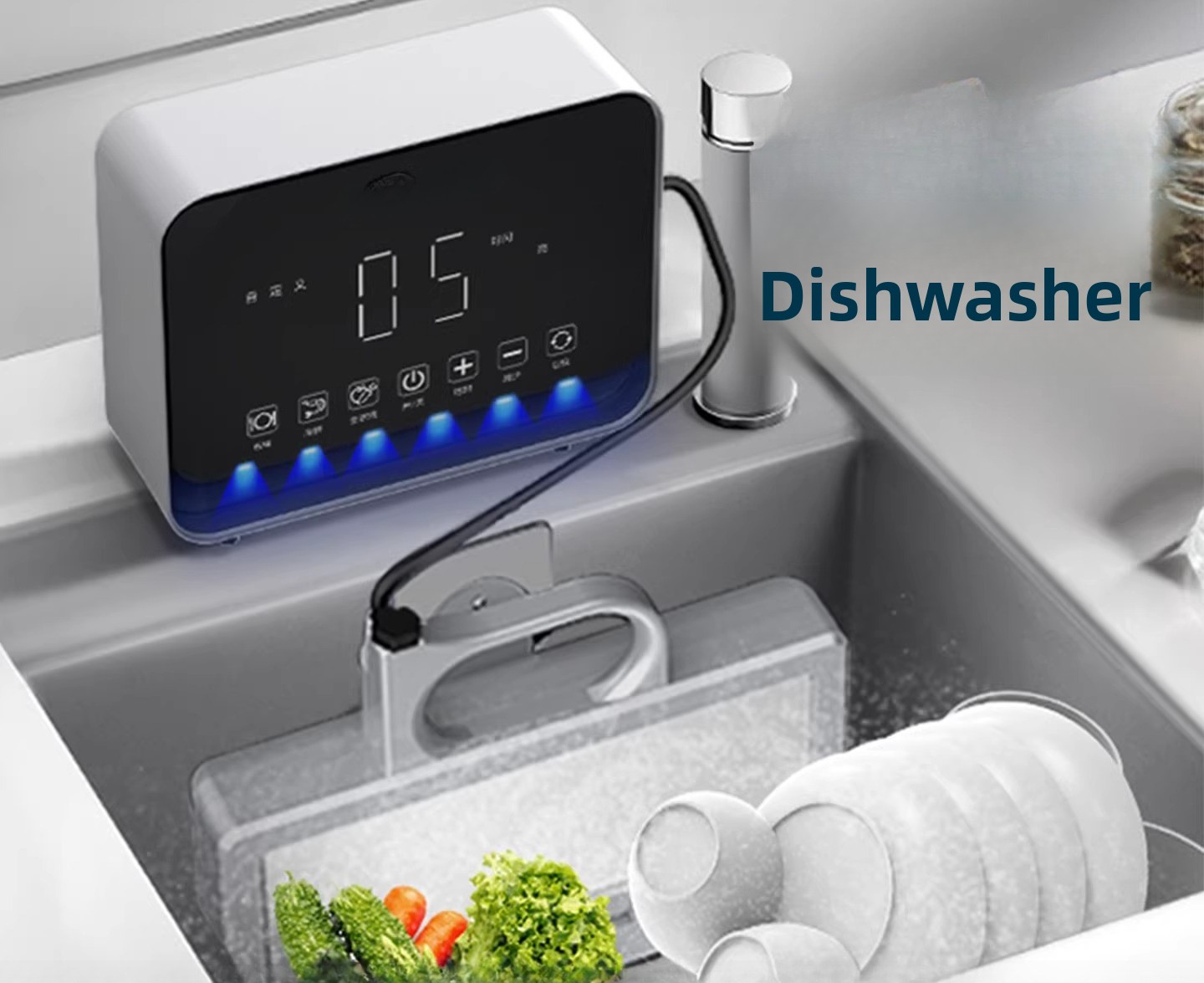Mesin Pencuci Piring Ultrasoni - Ultrasonic Dishwasher Sink Integrated ulasan dan harga