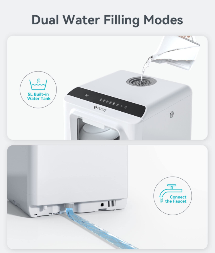 Ecozy Mesin Pencuci Piring Min - Portable Dishwasher With Water Tank ulasan dan harga