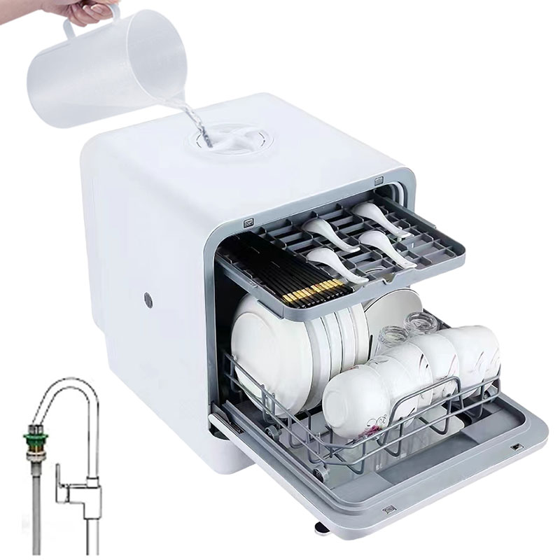 Mesin Pencuci Piring Meja Mini - Portable Dishwasher With Water Tank ulasan dan harga
