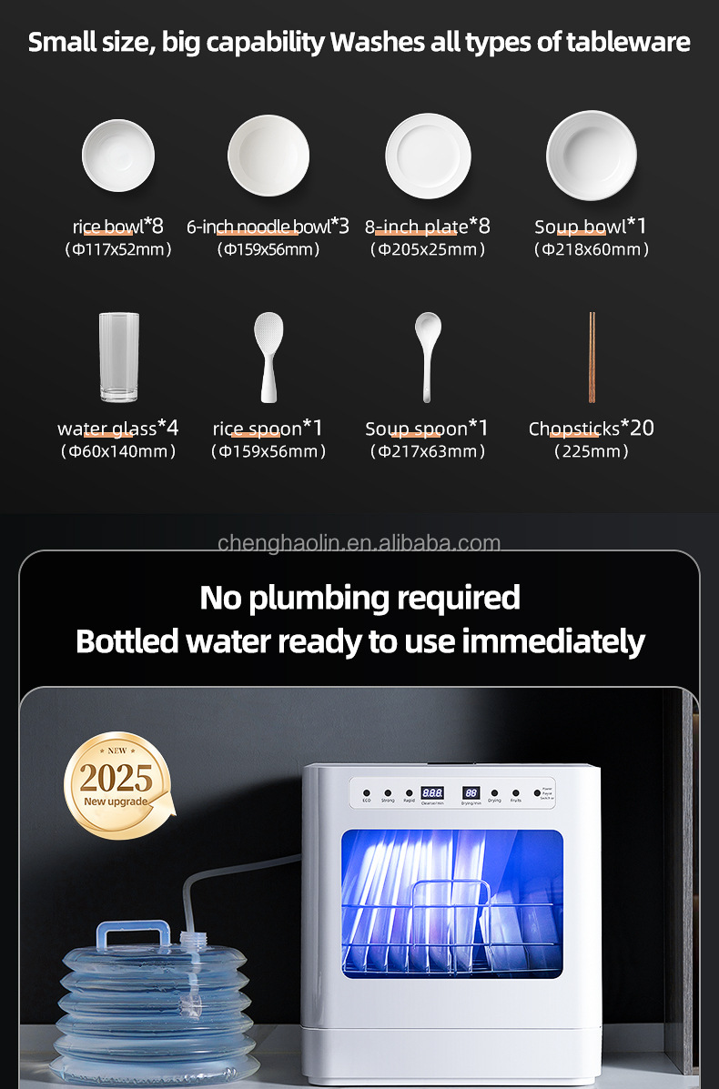 Mesin Cuci Otomatis Hemat Ruan - Small Dishwasher For Apartment ulasan dan harga